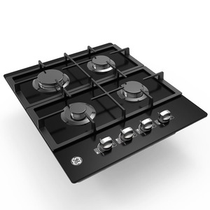 Cubierta de Empotre a Gas 60 cm Vidrio Negro GE - CGG6020V1