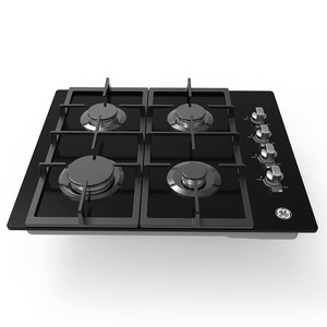 Cubierta de Empotre a Gas 60 cm Vidrio Negro GE - CGG6020V1