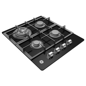 Cubierta de Empotre a Gas 60 cm Vidrio Negro GE - CGG6025V1