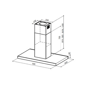H-Ge-Campana-90Cm-Inox-CGP9019I6I-Isometrico
