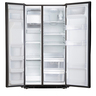 B-Ge-Refrigerador-755L-BlackSteel-PQL26PGKFPS-Frente-Abierto