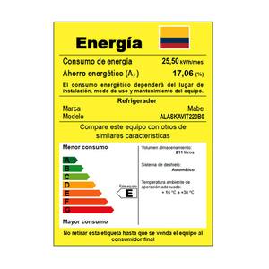 Refrigerador Vitrina 216 L Blanco Mabe - ALASKAVIT220B0