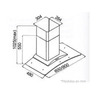Campana de Pared 90cm Inoxidable - CG9014PI