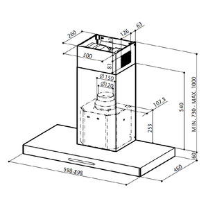 Campana de Pared 90cm Inoxidable GE Profile - CGP9019S
