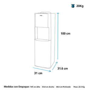 Dispensador de Agua Blanco GE - GXCFS7W