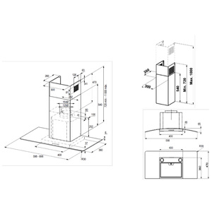 Campana de Pared 60 cm Inoxidable IO Mabe - IO6014CP3I
