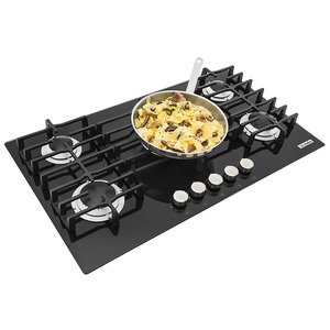 Cubierta a gas 85 cm vidrio negro IO Mabe - IO900PBI0