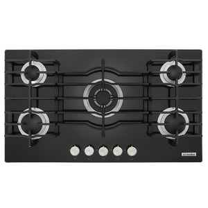 Cubierta a gas 85 cm vidrio negro IO Mabe - IO900PBI0