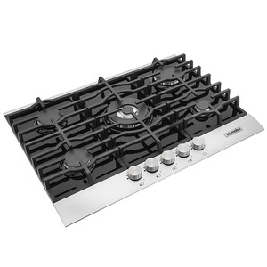Cubierta de Empotrar 70cm Vidrio Templado Negra IO Mabe - IO715G0