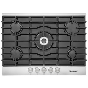 Cubierta de Empotrar 70cm Vidrio Templado Negra IO Mabe - IO715G0