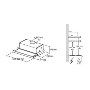 Campana de Pared 80cm Slide Inoxidable IO Mabe - IOT8002I1