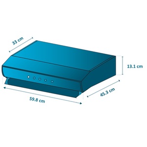 Campana de Pared 60cm Negra Mabe - CM6042N