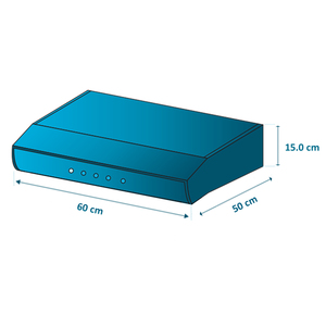 Campana de Pared 60cm Negra Mabe - CM6030N
