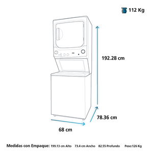 Centro de Lavado de 20 kg Blanco Mabe - MCLC2040GSBB0