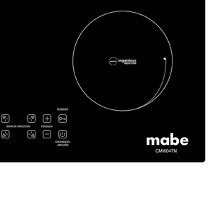 Cubierta de Empotrar 60cm Inducción 220v Negra Mabe - CMI6047N0C