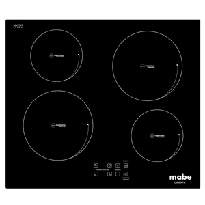 Cubierta de Empotrar 60cm Inducción 220v Negra Mabe - CMI6047N0C
