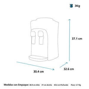 Dispensador de Agua Blanco Mabe - EM02PB