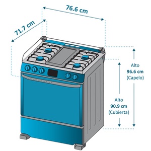 Estufa de Piso a gas de 30