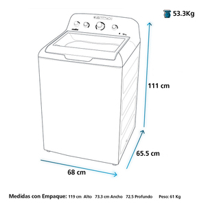 Lavadora Automática 24 kg Diamond Gray Mabe - LMC74201WDAB0