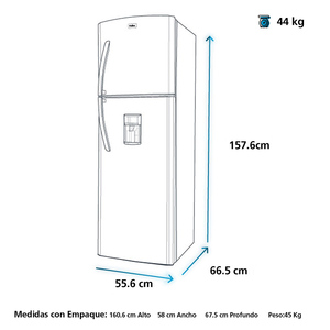 Nevera No Frost 230 L Brutos Platinum Mabe - RMA230FJCL