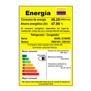Nevera No Frost 510 Lts. Brutos Gris Mabe - RMS1951CBCX0