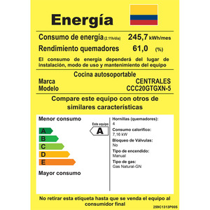 Estufa de Piso de 20