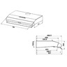 Campana de Pared 60cm Inoxidable GE - CG6092I