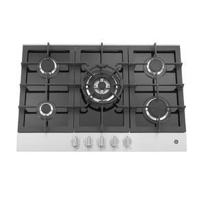 Cubierta de Empotrar a gas de 73cm Vidrio Negro GE - CGG7715I0