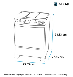 Estufa de Piso a Gas 30