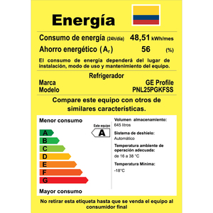 Nevecón No Frost 713 Lts. Brutos Inoxidable GE Profile - PNL25PGKFSS