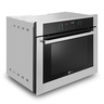 Horno de Empotrar a Gas 80cm Inoxidable Vidrio Negro GE Profile - HGP8070K0