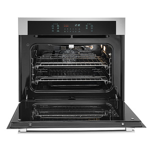 Horno de Empotrar a Gas 80cm Inoxidable Vidrio Negro GE Profile - HGP8070K0
