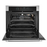 Horno de Empotrar a Gas 80cm Inoxidable Vidrio Negro GE Profile - HGP8070K0
