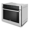 Horno de Empotrar a Gas 80cm Inoxidable Vidrio Negro GE Profile - HGP8070K0