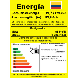 Refrigerador French Door de 665 L Acero Inoxidable GE Profile - PFM25HSLCSS