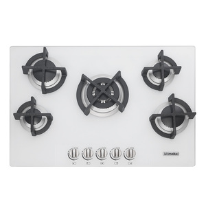 Cubierta a gas 76cm Vidrio Blanco Io mabe - IO765ST0