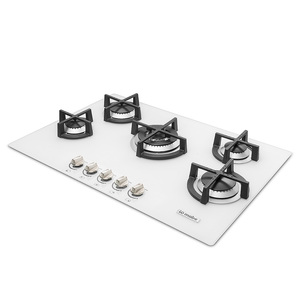 Cubierta a gas 76cm Vidrio Blanco Io mabe - IO765ST0