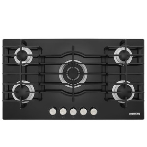 Cubierta a gas 85 cm vidrio negro IO Mabe - IO900PBI0