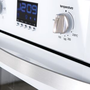 Horno de Empotrar a Gas 60cm Vidrio Blanco Io mabe IO6055STLWB0