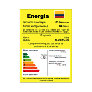 Congelador Horizontal 145 L Blanco Mabe - ALASKA145B2