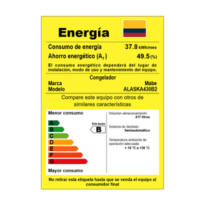 Congelador Horizontal 430 L Blanco Mabe - ALASKA430B2