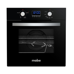 Horno de Empotrar Eléctrico 60 cm Acero Inoxidable con vidrio negro Mabe - HM6045EYI