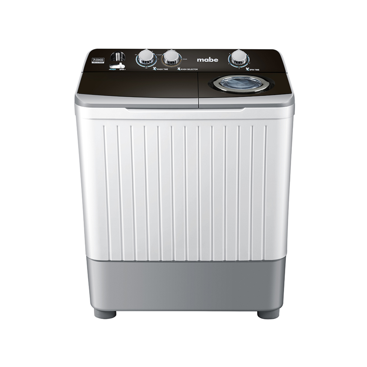 lavadora semiautomatica de 7 kg blanca mabe lmd7023pbab0