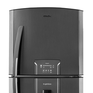 Nevera No Frost 300 Lts. Brutos Panel Digital Black Stainless Steel Mabe-RMA300FZCC