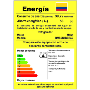 Nevera No Frost 510 Lts. Brutos Inoxidable Mabe - RMS510IBBRX0
